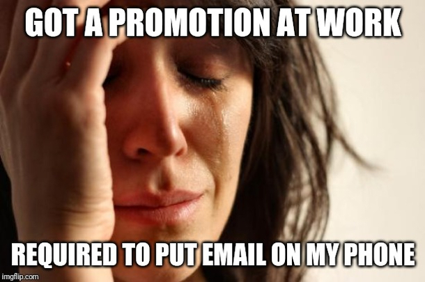 I was avoiding it as long as I could