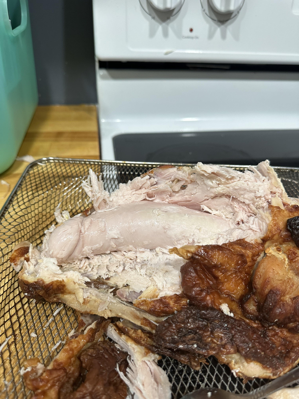 I was carving my turkey when