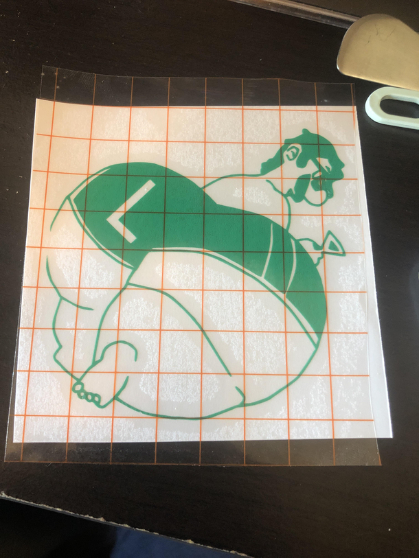 I was commissioned to make a THIC LUIGI vinyl sticker Any thoughts