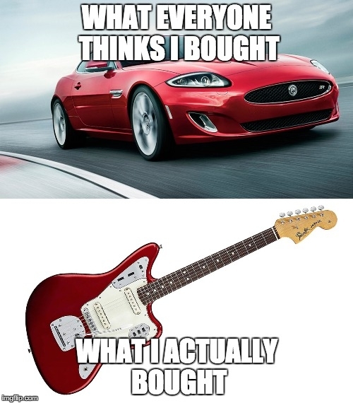 I was confused by the enthusiasm of my friends when I told them I bought a new red Jaguar