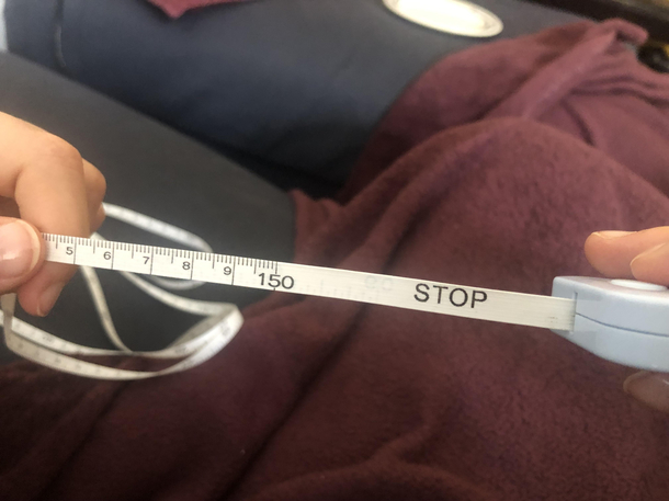 I was fidgeting with this retractable measuring tape for a few days and today it told me to stop