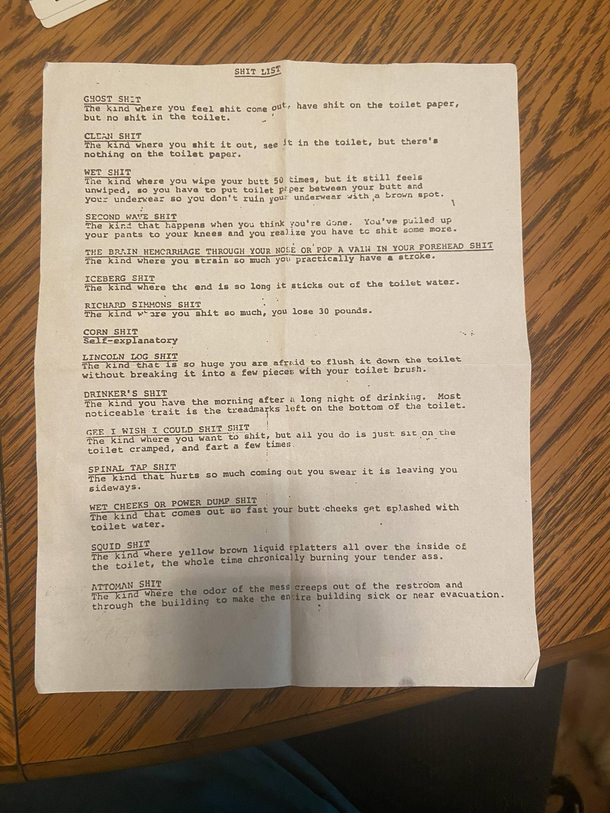 I was going through my grandpas things after he passed and found this I thought I would share the laughs