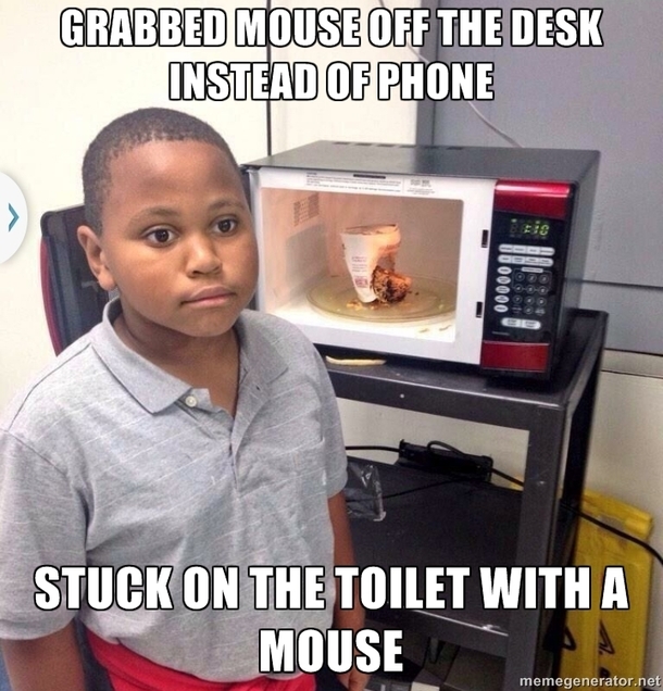 I was in a hurry