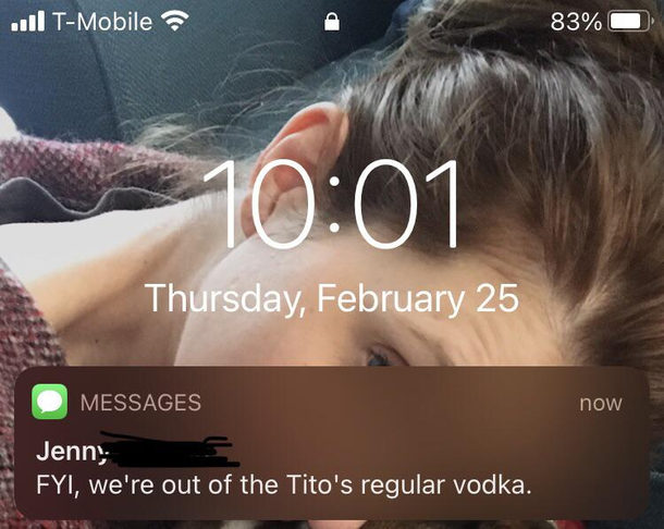 I was in fact just wondering how my wife was doing with the kids at home this morning