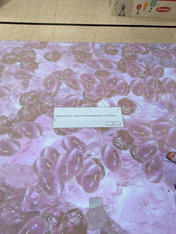 I was in Finland and saw this on the floor 