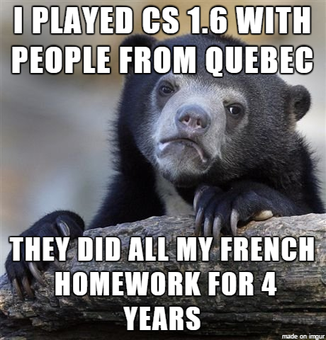 I was in the French  Honors class my senior year
