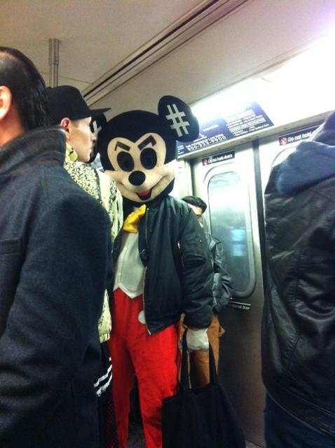 I was just riding the train minding my own business until