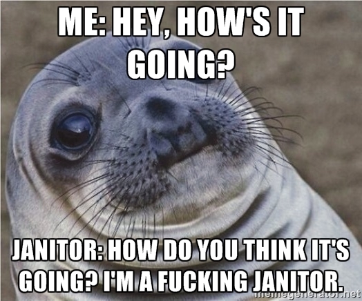 I was just trying to make small talk