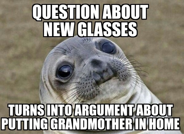 I was just trying to make small talk over breakfast