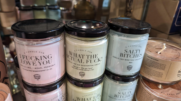 I was looking around a gift store and found these candles