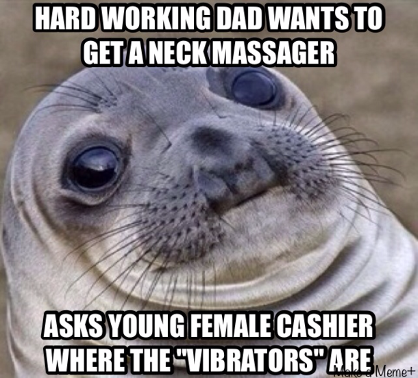 I was right behind him when it happened The awkwardness on her face