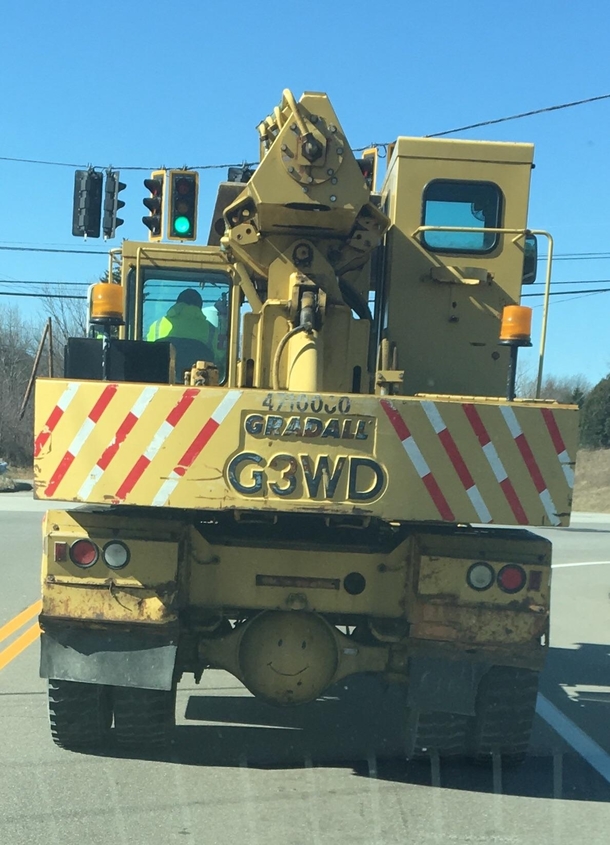 I was stuck behind this thing going about mph for  miles but I still managed to Have A Nice Day When you see it