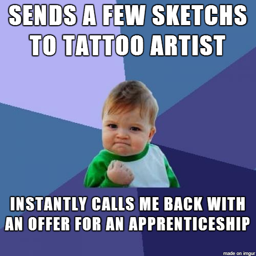 I was talking with a complete stranger and he asked me if I draw at all