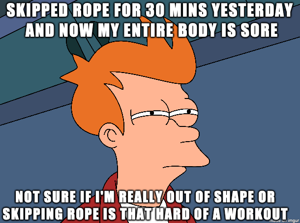 I was trying to break the monotony of jogging