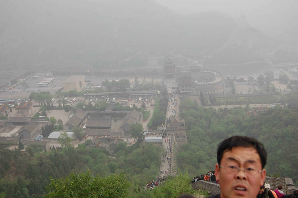 I was trying to take a picture of The Great Wall when