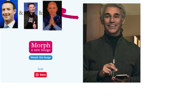 I was using an online face combiner when this happened