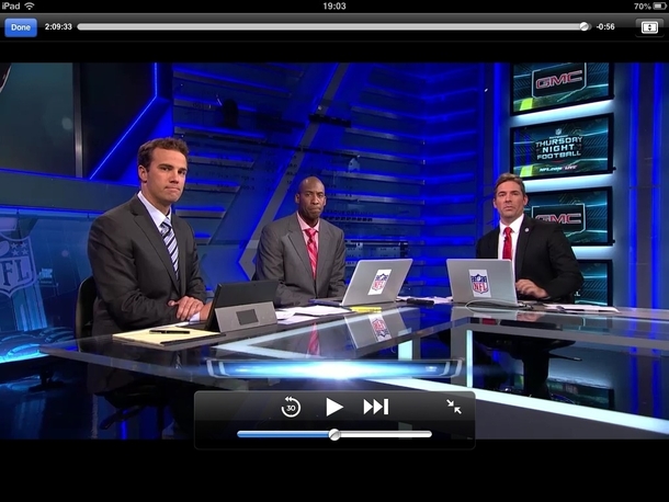 I was watching Thursday Night Football on my IPad and decided to look at some porn on my computer when I went back the screen had frozen like this