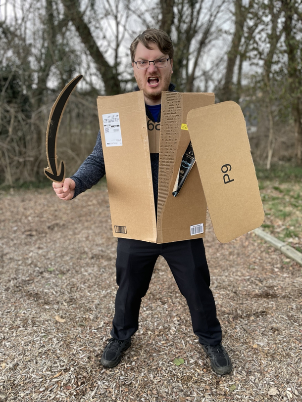 I went to a LARP birthday party today as an Amazon warrior