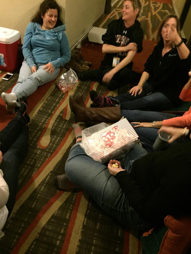 I went to Lake Placid and these parents were partying outside our hotel room with Jell-O shots while their kids slept in their rooms for their hockey game in the morning Guess who got some Jell-O shots