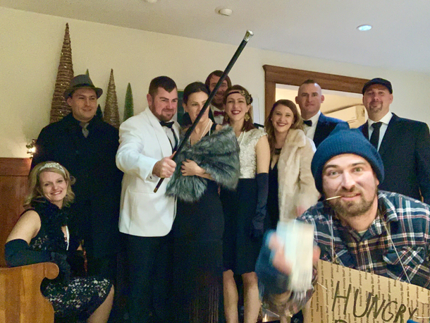 I went to my friends s party as a homeless bum who lost everything in the stock market crash