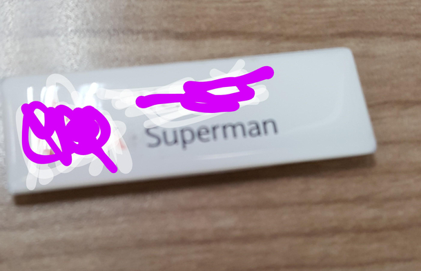 I went to the bank and was helped by Mrs Superman
