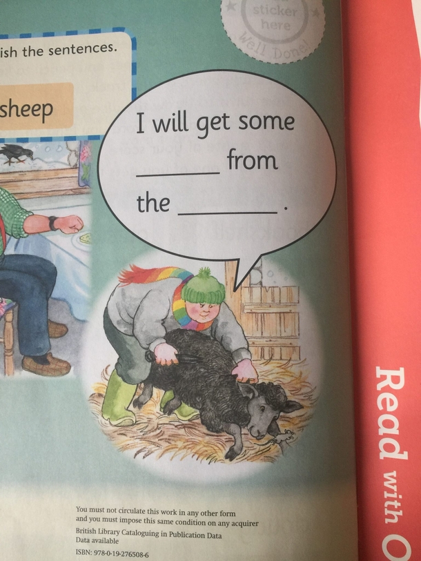 I will get some ______ from the _____