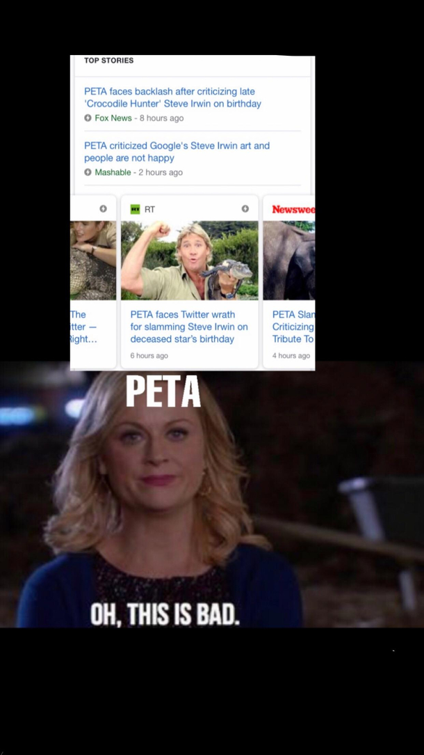 I will keep this up until peta is no more