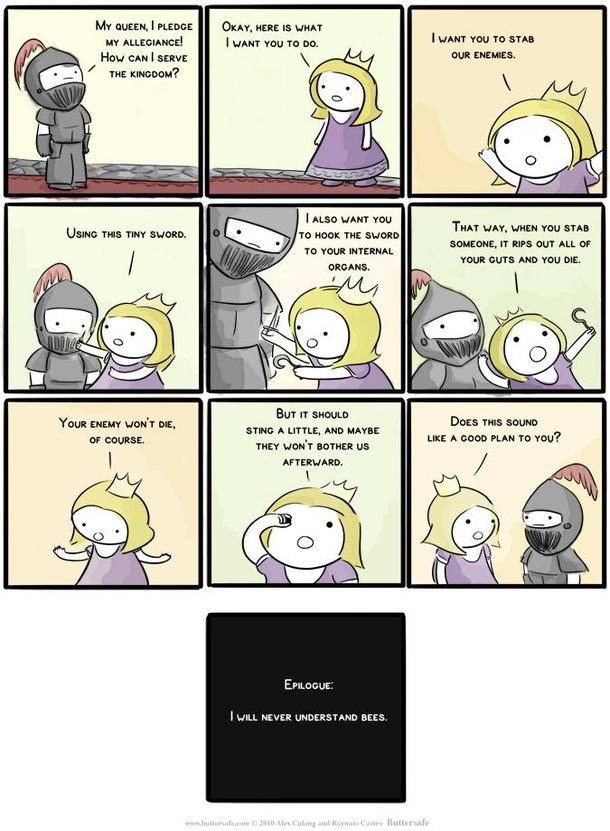 I will never understand bees credit Alex Culang Buttersafe