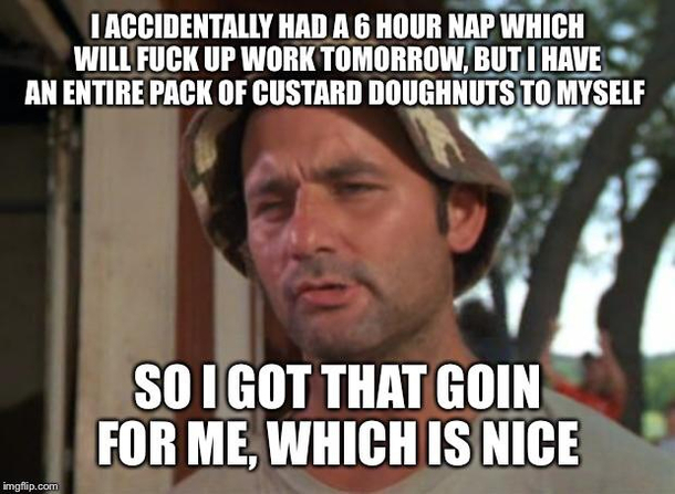 I woke up at midnight