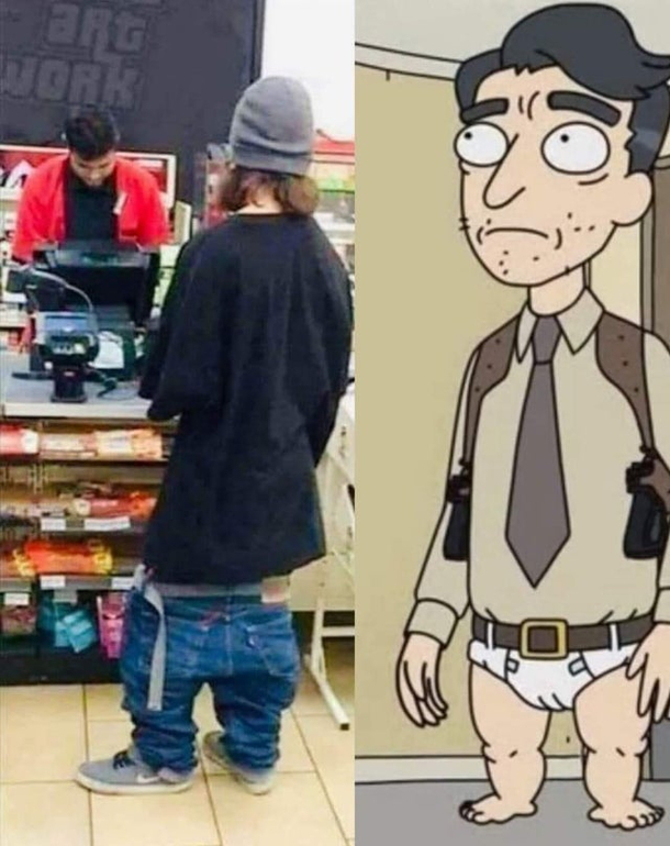 I wonder if he runs the same way as the detective
