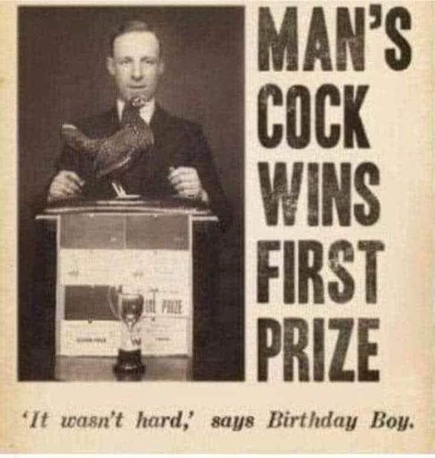 I wonder what the prize was