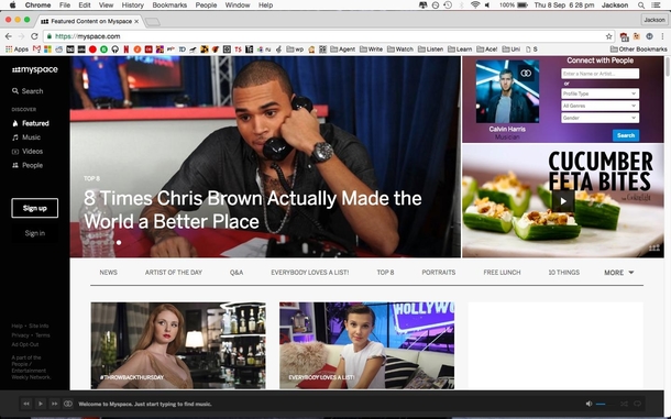 I wonder whats going on over at MySpace Oh ok Bye then