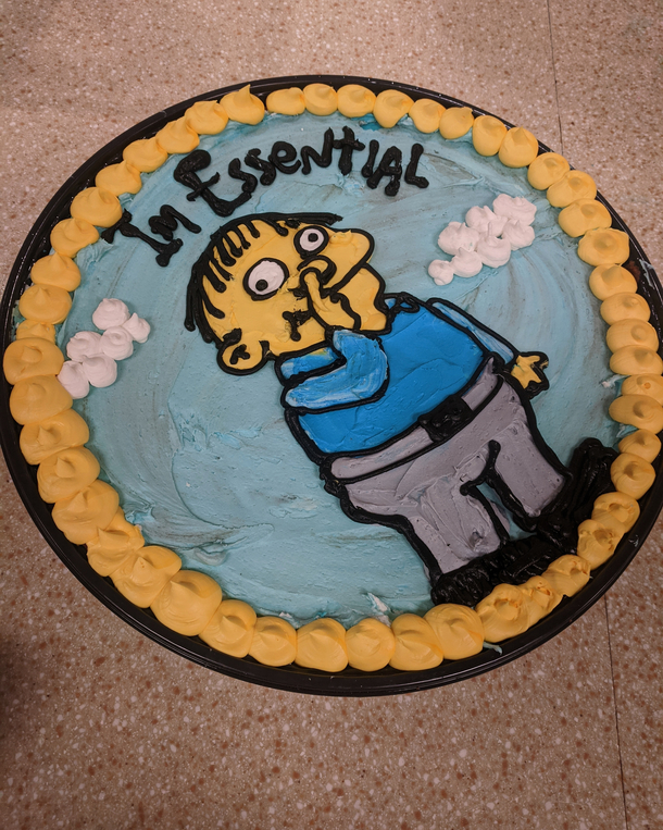 I work at a grocery store bakery