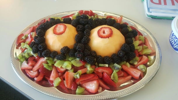 I work for a plastic surgeon He turned  today I make him this fruit salad every year for his bday