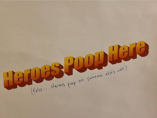 I work in a Hospital in San Diego and this sign is hanging in an ICU bathroom