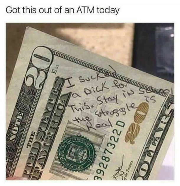I would pass this  bill down as a family heirloom if I ever got it out of an ATM