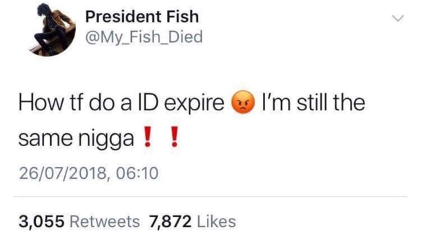ID being expired is bunch of BS