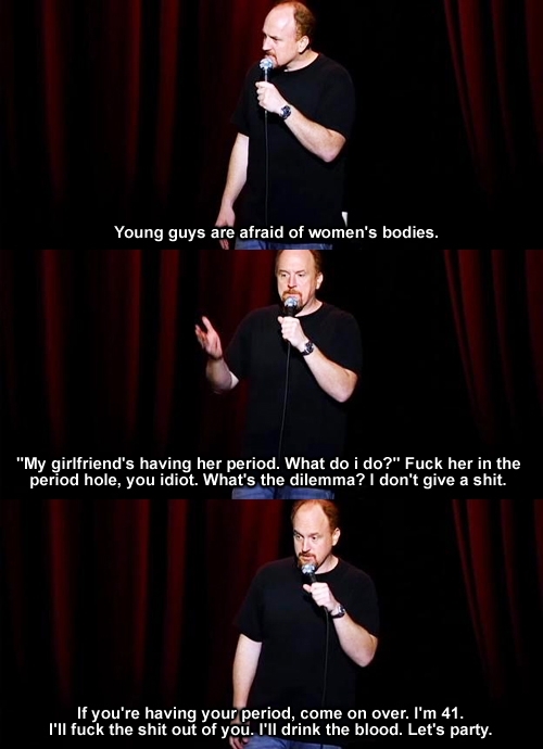 Id party with Louis CK