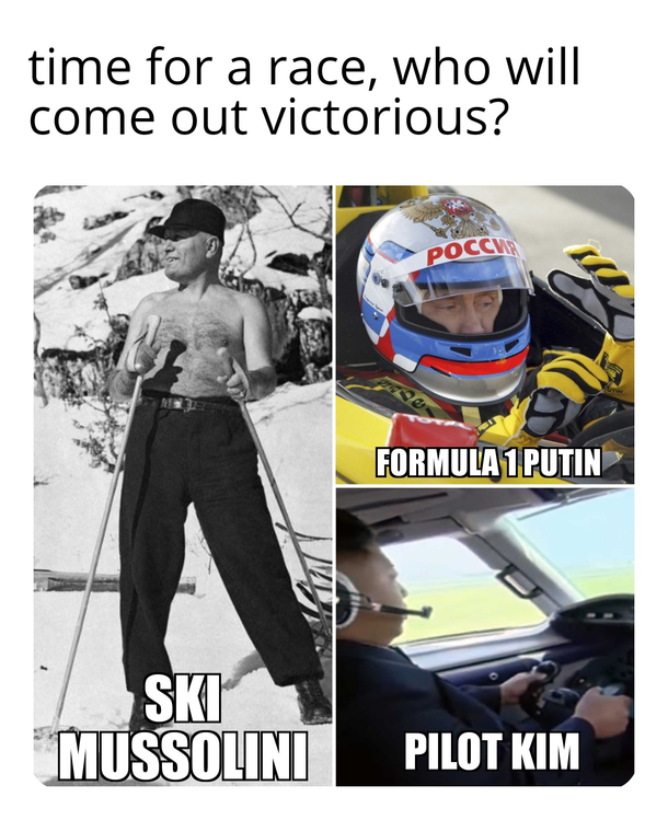 Idk guys but Ski Mussolini has my bets