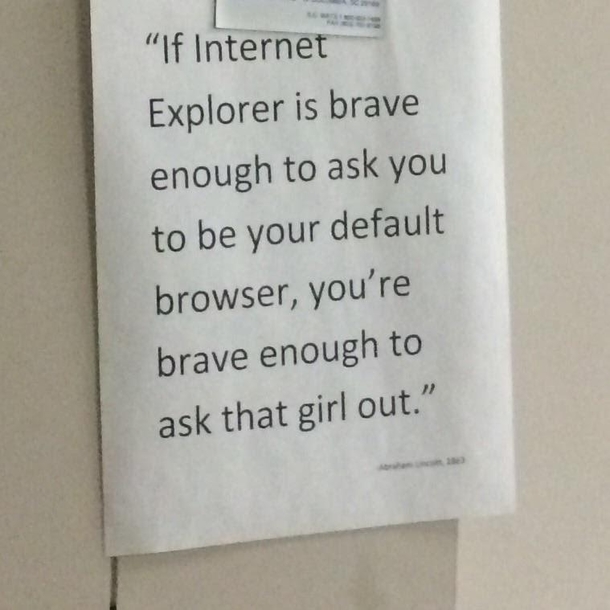 IE is the best browser ever Agree