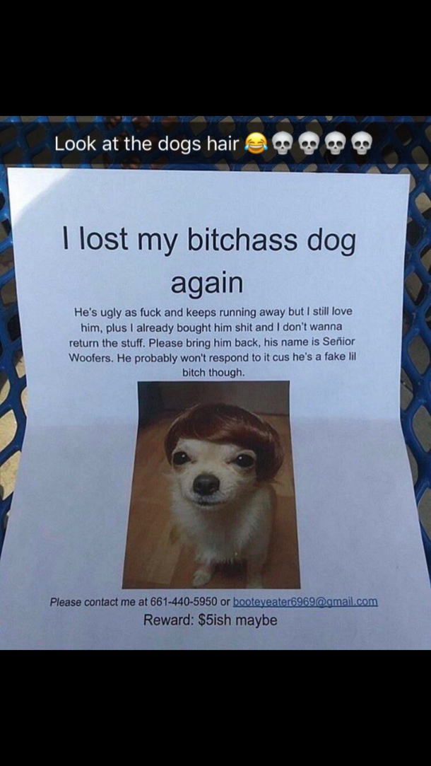 If I ever find him im stealing him hes got too much class 