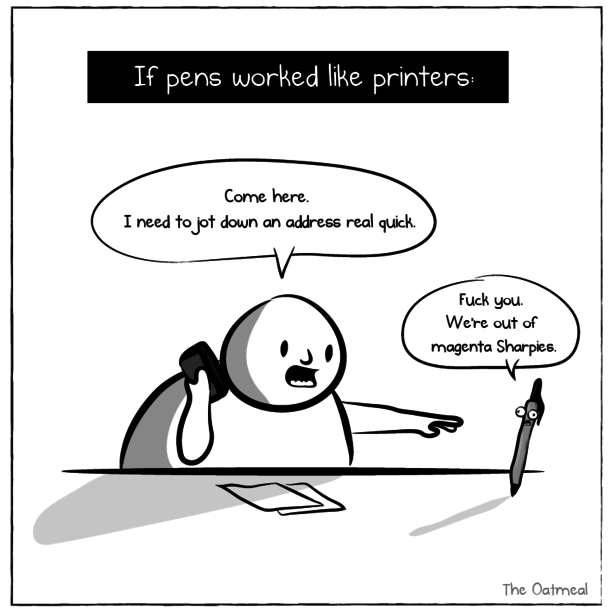 If Pens Worked Like Printers