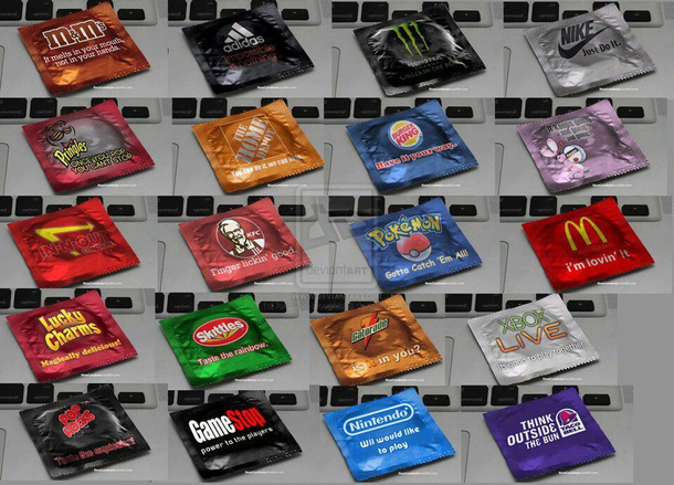 If popular brands made condoms