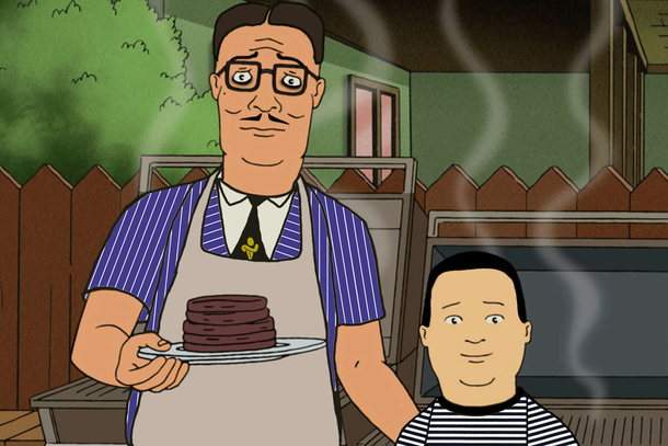 If Pugsley Addams is emo Bobby Hill then would Hank be Gomez