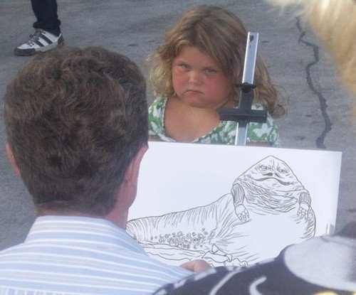 If she finds out you laughed she might drop you in the rancor pit
