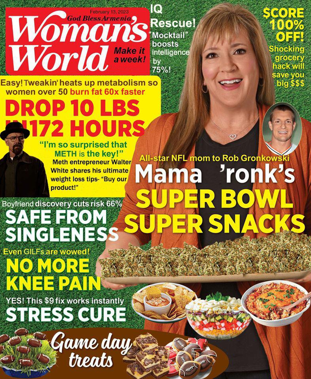 If Womans World Magazine wanted to be irl clickbait it needed to up its game