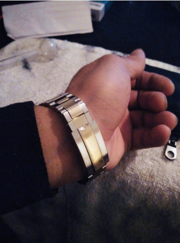 If you are going to prove to me that the watch you are trying to sell me is authentic you should probably not include the crack pipe in the picture