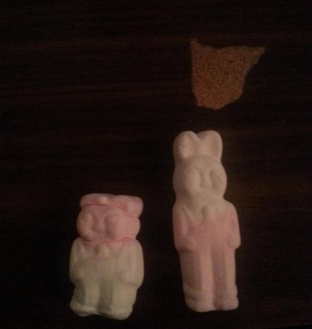 If you crush a marshmallow bunny it looks like Kim Jong-Un