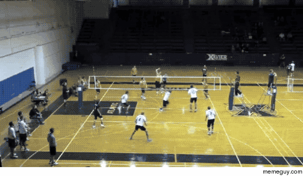 If you edit out the ball then volleyball just looks like a bunch of crazy people jumping around