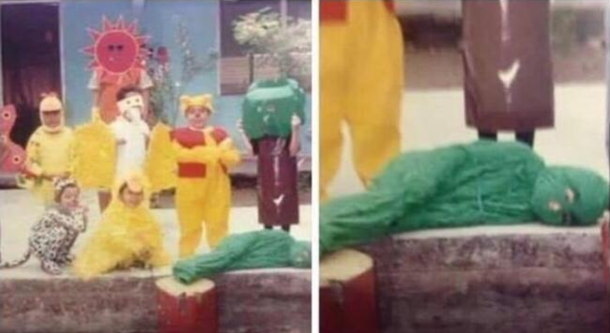 If you ever feel bad just remember this guy played the role of grass in his school play